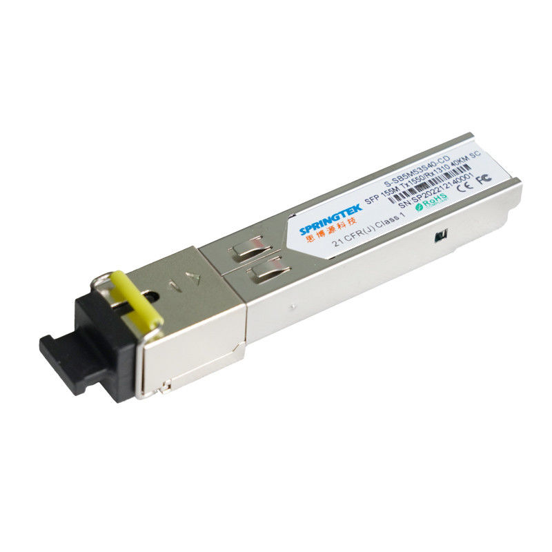 módulo óptico compatible del transmisor-receptor del SC DDM del módulo TX1550nm/RX1310nm los 40KM del 155M BIDI SFP Cisco