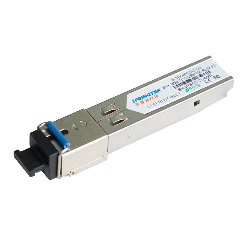 transmisor-receptor óptico del SC DDM del módulo TX1310nm/RX1550nm del 155M Compatible Juniper /Arista SFP BIDI LOS 40KM