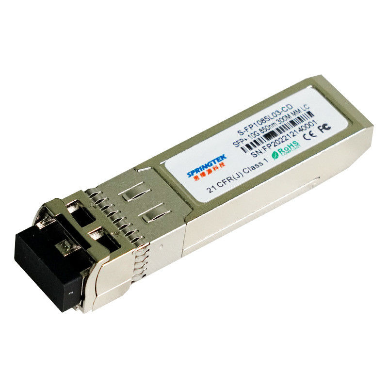 transmisor-receptor óptico de 10G SFP+SR, conector del LC, 850nm para los hasta 300m sobre MMF