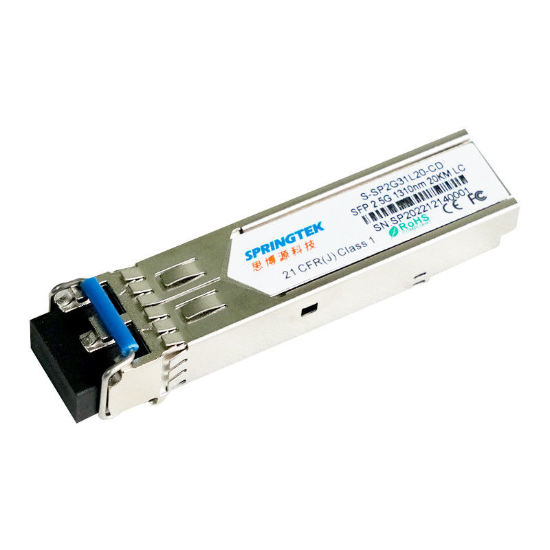 Cisco compatible/Juniper/HP/Arista SMF 2.5G LC 1310nm los 20km con el módulo óptico de los transmisores-receptores de DDM SFP
