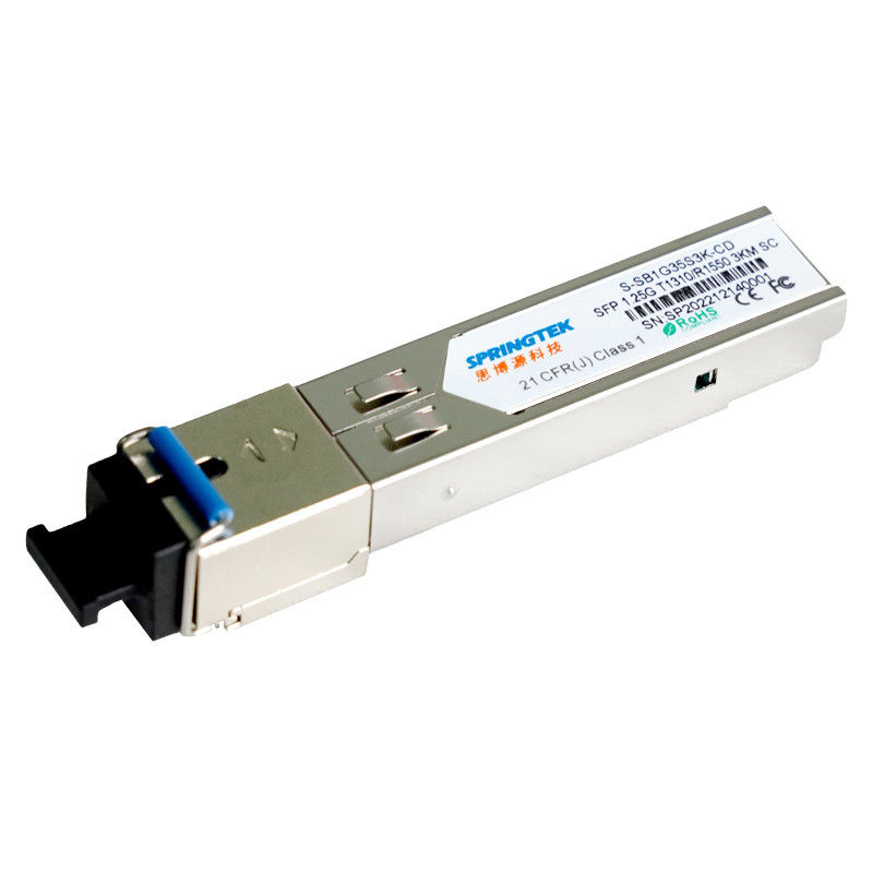 Transmisor-receptor compatible BIDI T1310/R1550nm del SC SFP del OEM 1.25G con el módulo óptico del transmisor-receptor de DDM los 3km
