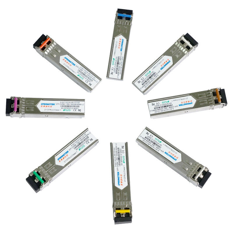 ZR compatible ZR+ de 1.25G CWDM1270~1610nm Transceive SFP LC ER con el módulo óptico de DDM