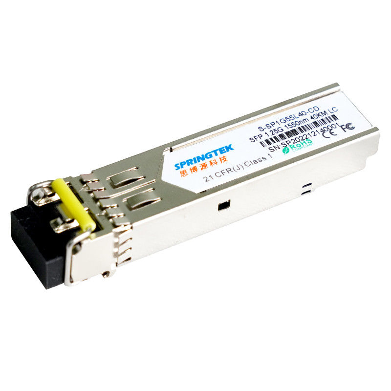 Módulo óptico LC SMF de los transmisores-receptores de SFP 1.25G 1550nm los 40km con el enebro compatible de DDM