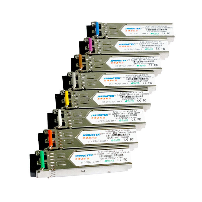 OEM Cisco 1270~1610nm compatible LC 1.25Gbps el 120km CWDM SFP con el módulo del transmisor-receptor de DDM