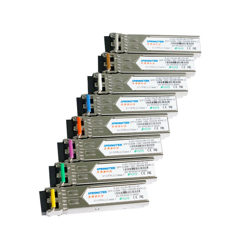 ZR compatible ZR+ de 1.25G CWDM1270~1610nm Transceive SFP LC ER con el módulo óptico de DDM