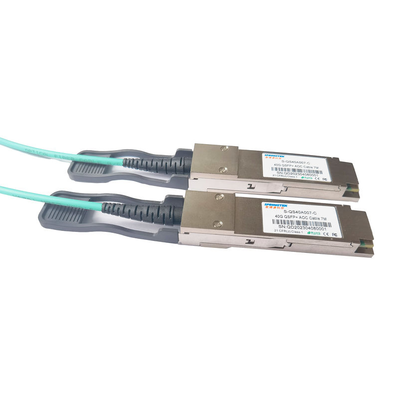 cable óptico activo los 7M Compatible Arista Alcatel Avaya Nokia de 40G QSFP+To QSFP+ AOC