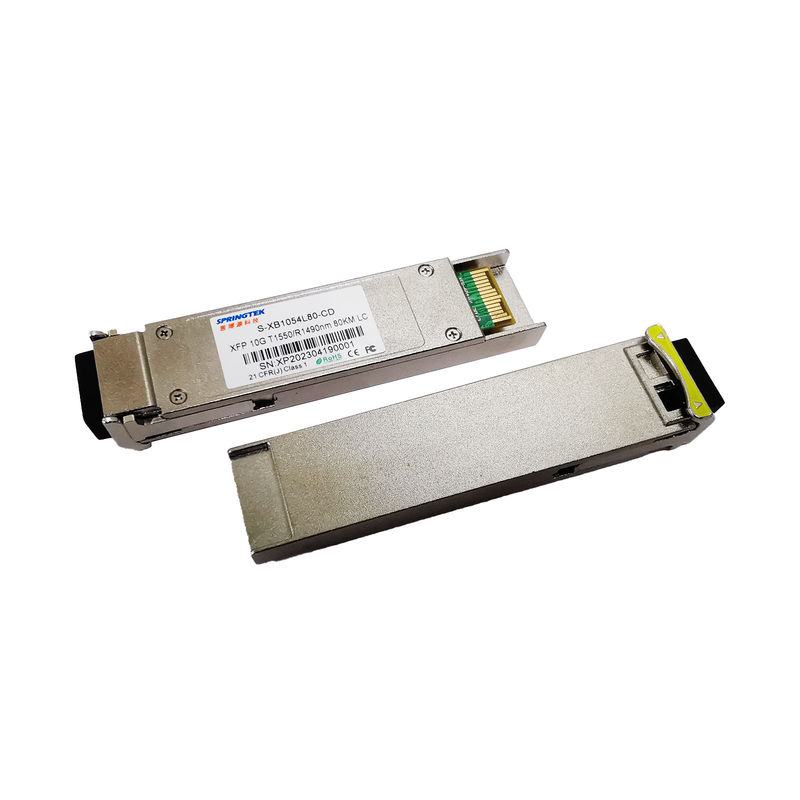 Enebro compatible a una cara Bidi los 80km del WDM 10G Xfp los 80km 1550/1490nm SM LC DDM Mikrotik